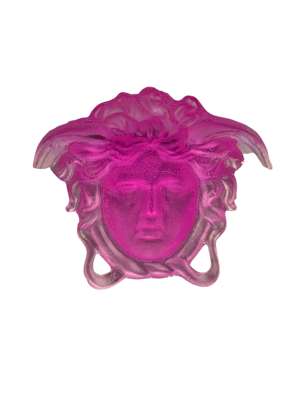 Versace-Inspired Pink Medusa Resin Figure Decor/art